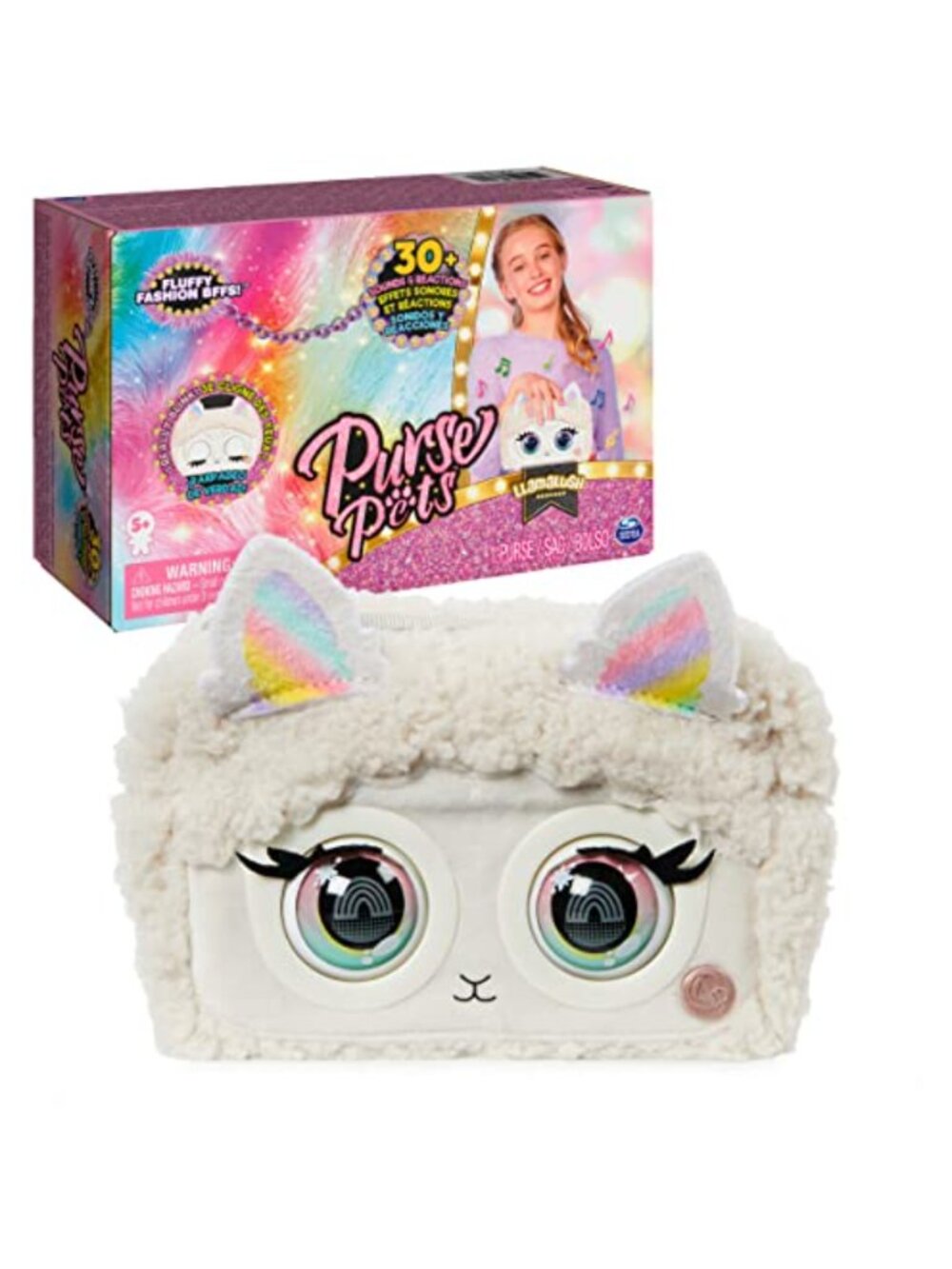 Interactive Plush Pet Crossbody Purse with 30+ Sounds & Games
